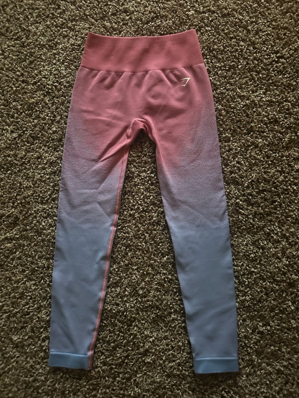 Gymshark Small Pink-to-Light Blue Fade Leggings